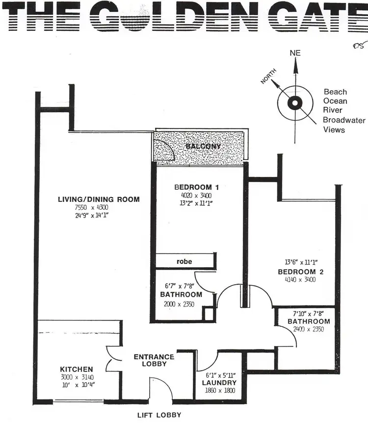 Floorplan of Homely unit listing, 1205/3422 Surfers Paradise Boulevard, Surfers Paradise QLD 4217