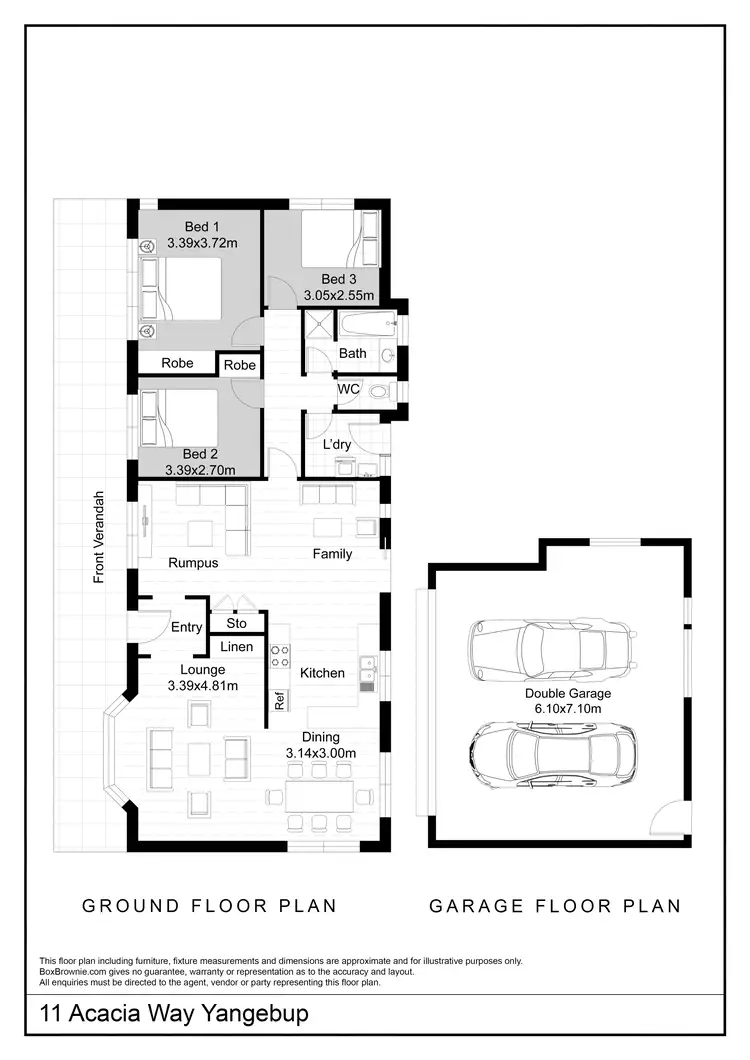 Floorplan of Homely house listing, 11 Acacia Way, Yangebup WA 6164
