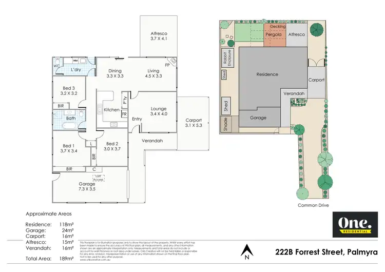 Floorplan of Homely house listing, 222B Forrest Street, Palmyra WA 6157