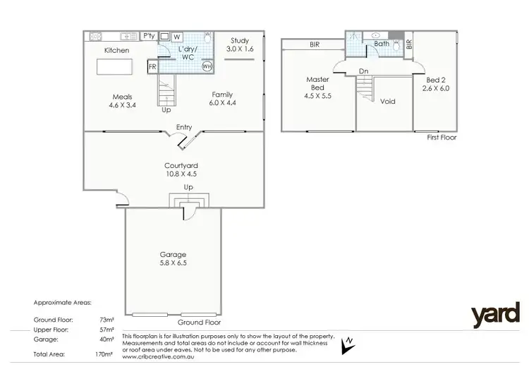 Floorplan of Homely house listing, 6/51 Rule Street, North Fremantle WA 6159
