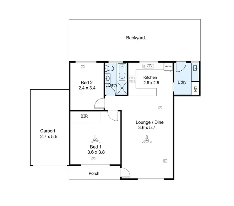 Floorplan of Homely unit listing, 7/6 Cawthorne Avenue, Pasadena SA 5042