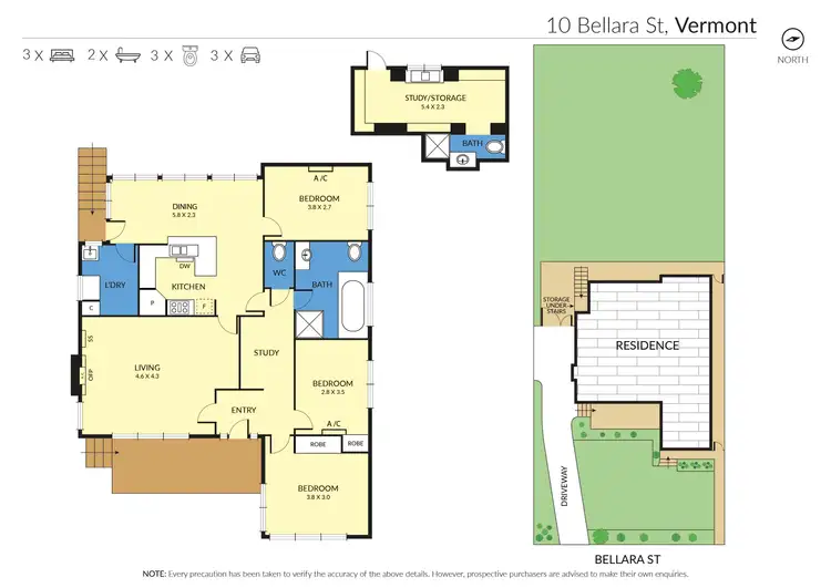 Floorplan of Homely house listing, 10 Bellara Street, Vermont VIC 3133