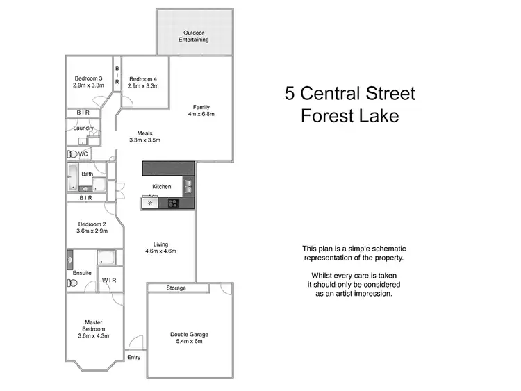 Floorplan of Homely house listing, 5 Central Street, Forest Lake QLD 4078