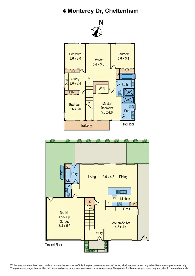 Floorplan of Homely house listing, 4 Monterey Drive, Cheltenham VIC 3192