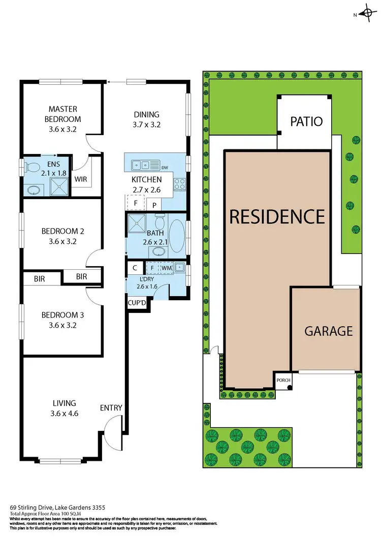 Floorplan of Homely house listing, 69 Stirling Drive, Lake Gardens VIC 3355