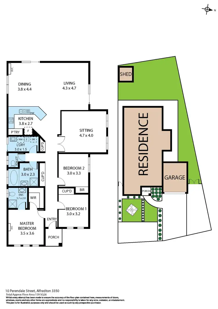 Floorplan of Homely house listing, 10 Perendale Street, Alfredton VIC 3350