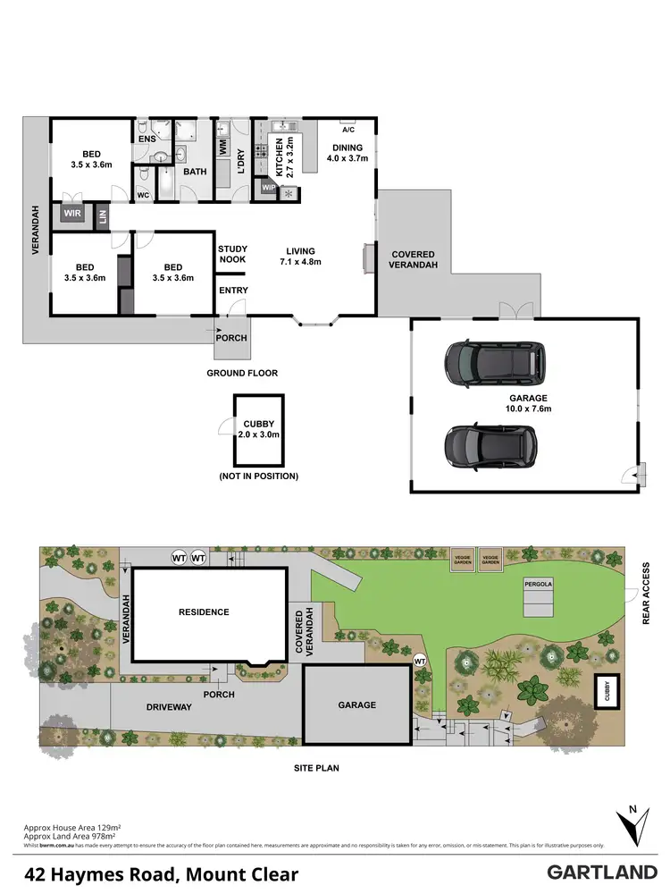 Floorplan of Homely house listing, 42 Haymes Road, Mount Clear VIC 3350
