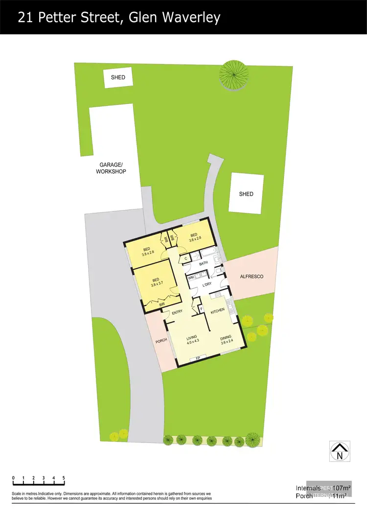 Floorplan of Homely house listing, 21 Petter Street, Glen Waverley VIC 3150