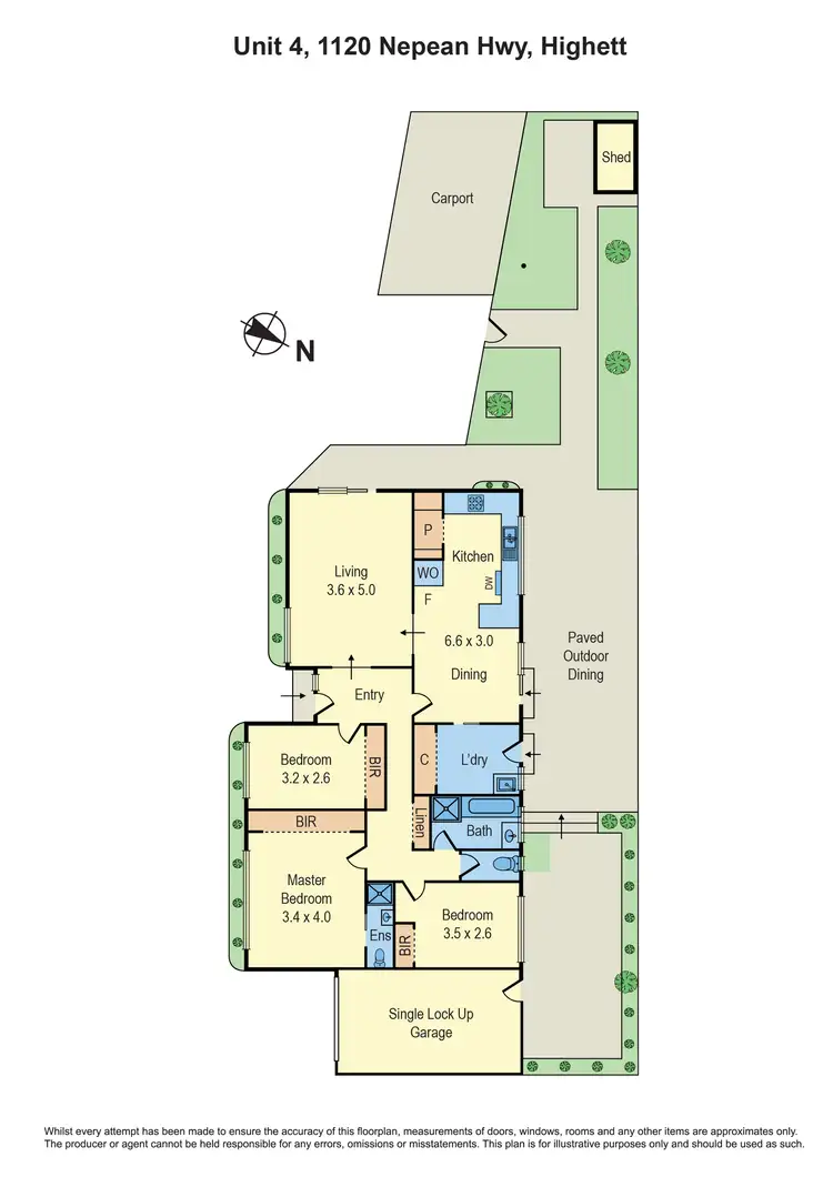 Floorplan of Homely unit listing, 4/1120 Nepean Highway, Highett VIC 3190