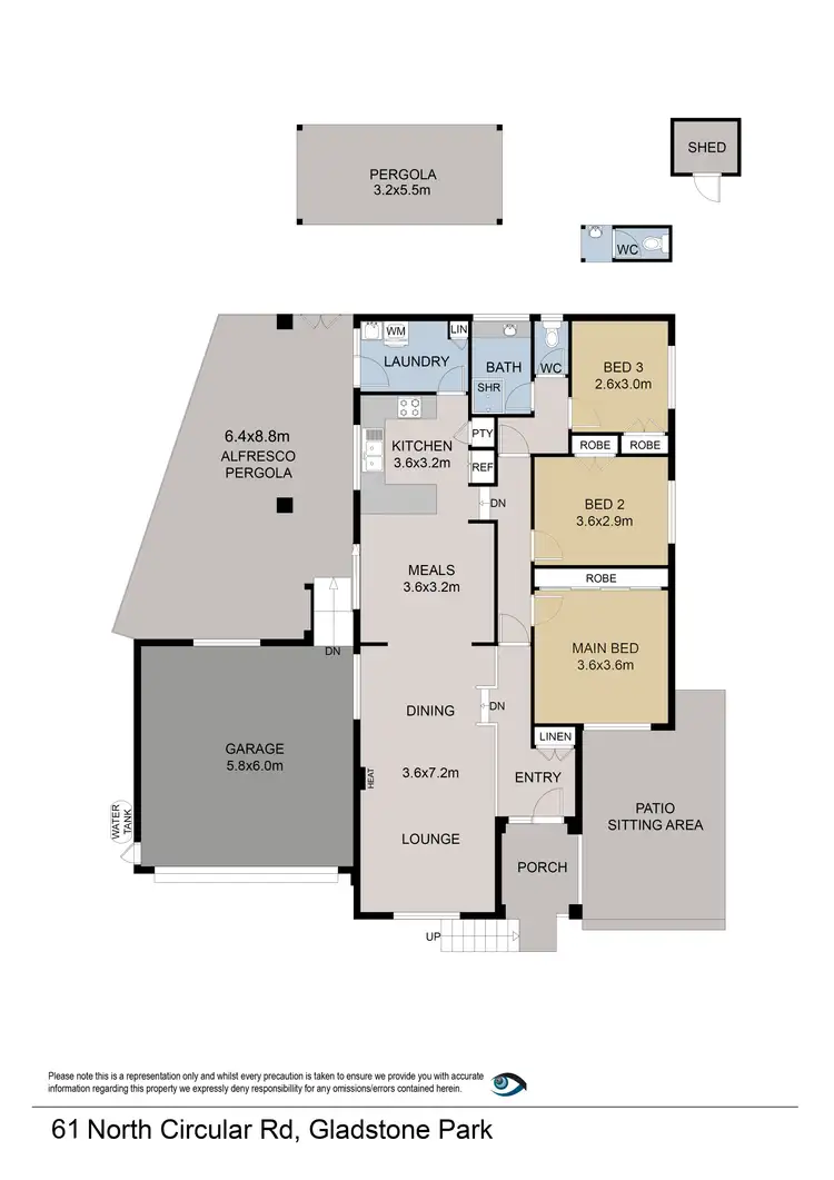 Floorplan of Homely house listing, 61 North Circular Road, Gladstone Park VIC 3043