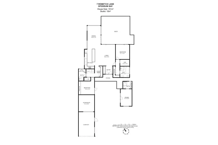 Floorplan of Homely house listing, 7 Rometch Lane, Opossum Bay TAS 7023