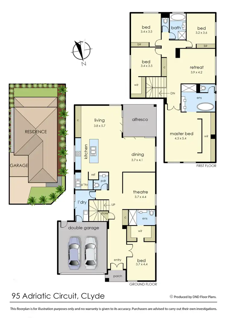 Floorplan of Homely house listing, 95 Adriatic Circuit, Clyde VIC 3978