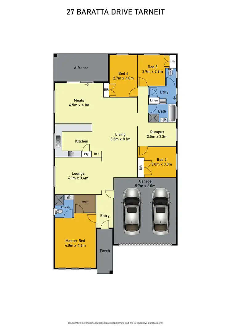 Floorplan of Homely house listing, 27 Baratta Road, Tarneit VIC 3029