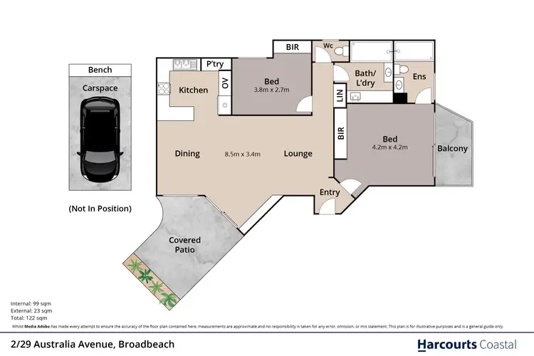 Floorplan of Homely apartment listing, 2/29 Australia Avenue, Broadbeach QLD 4218