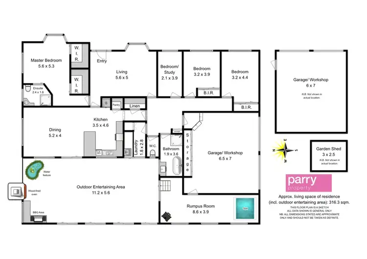 Floorplan of Homely house listing, 53 Panorama Road, Blackstone Heights TAS 7250