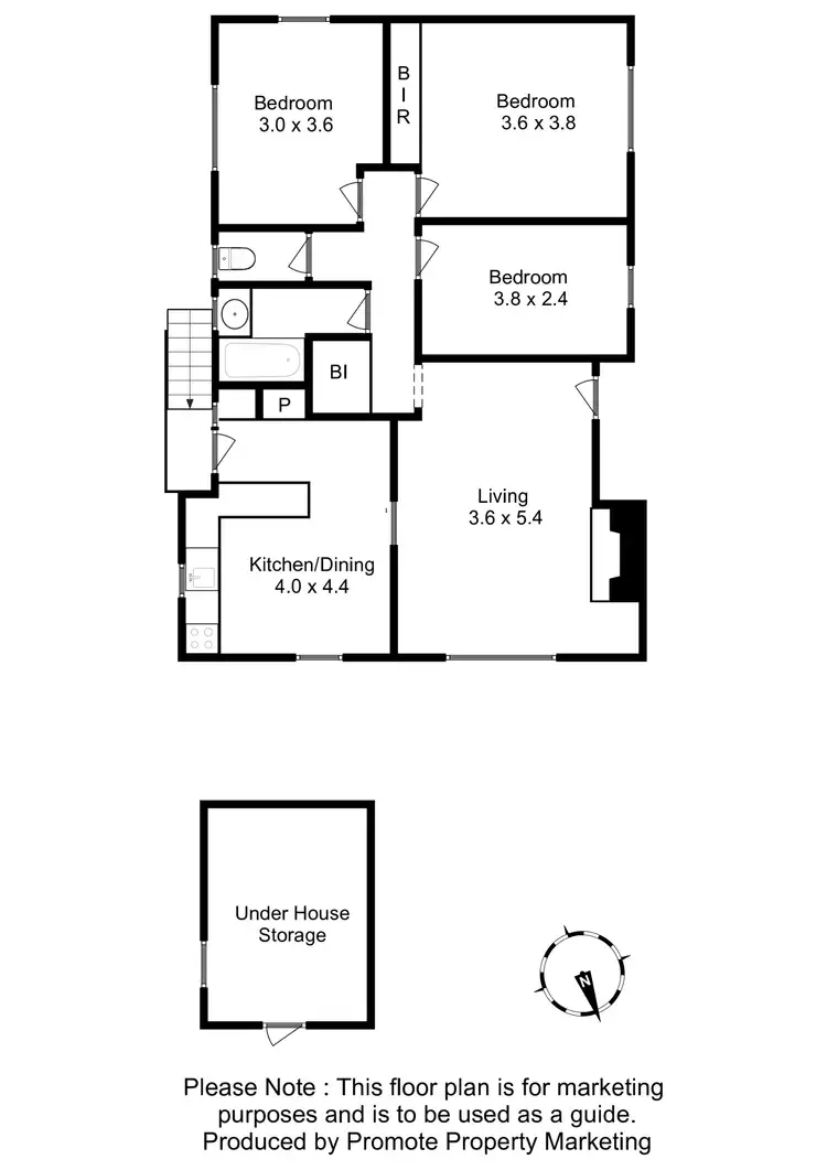Floorplan of Homely house listing, 4 Lang Place, Glenorchy TAS 7010