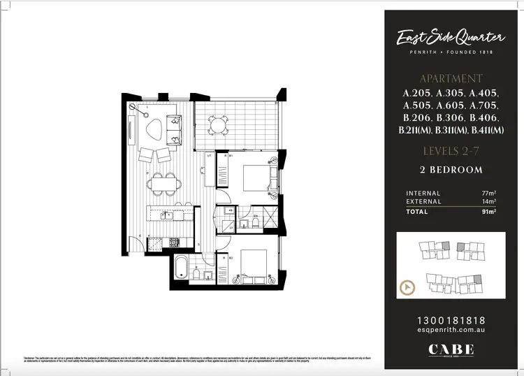 Floorplan of Homely unit listing, D226/10 Ransley Street, Penrith NSW 2750