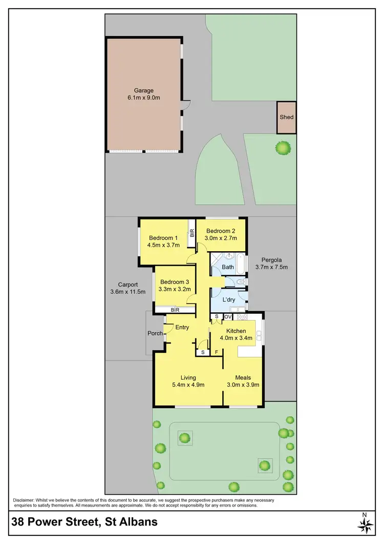 Floorplan of Homely house listing, 38 Power Street, St Albans VIC 3021