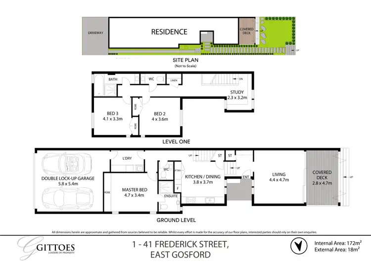 Floorplan of Homely townhouse listing, 1/41 Frederick Street, East Gosford NSW 2250