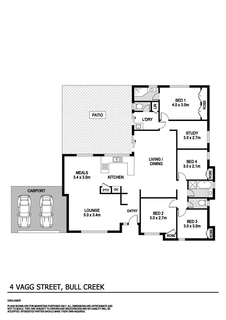 Floorplan of Homely house listing, 4 Vagg Street, Bull Creek WA 6149