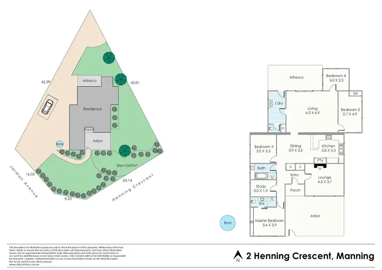 Floorplan of Homely house listing, 2 Henning Crescent, Manning WA 6152
