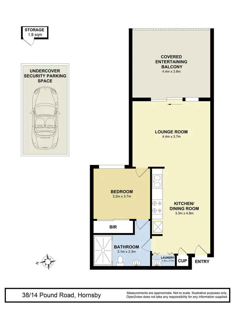 Floorplan of Homely apartment listing, 38/14 Pound Road, Hornsby NSW 2077