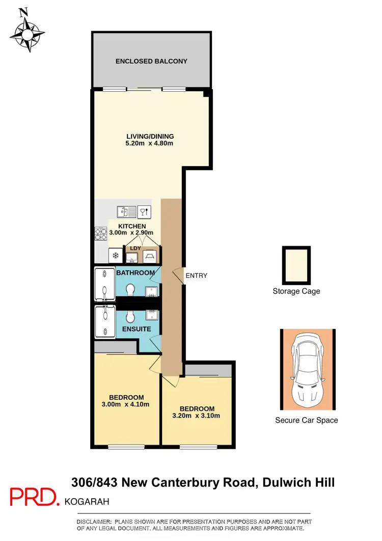 Floorplan of Homely apartment listing, 306/843 New Canterbury Rd, Dulwich Hill NSW 2203