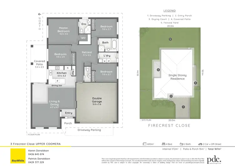 Floorplan of Homely house listing, 3 Firecrest Close, Upper Coomera QLD 4209