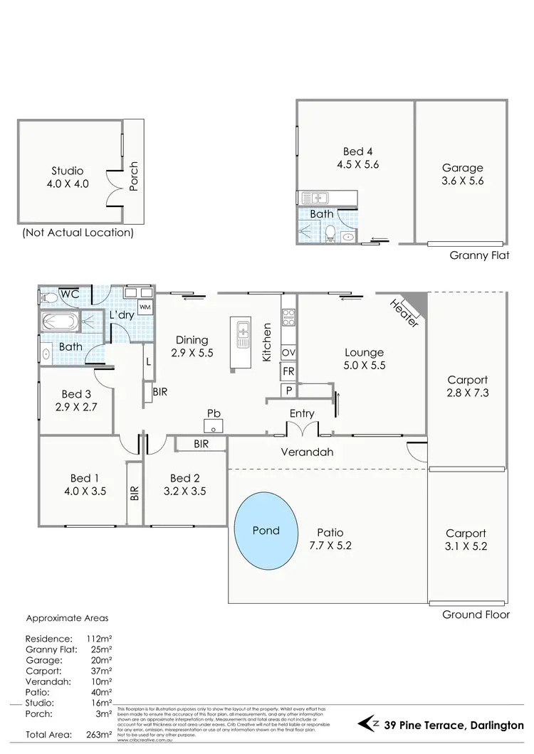 Floorplan of Homely house listing, 39 Pine Terrace, Darlington WA 6070