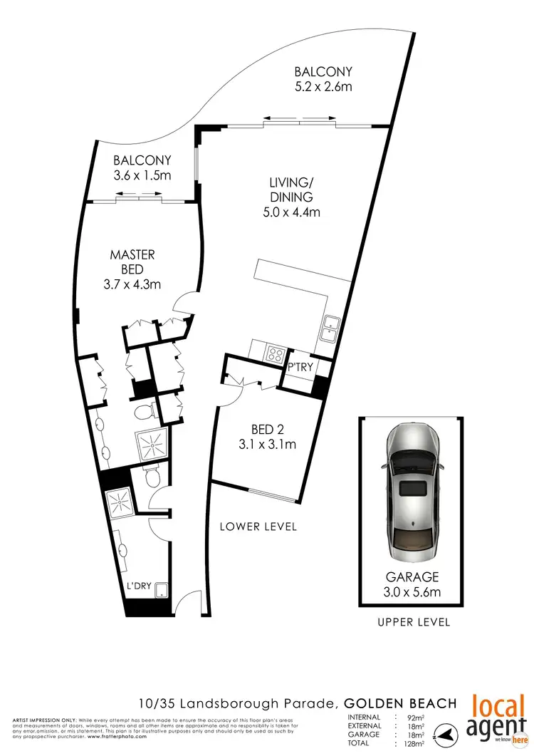 Floorplan of Homely unit listing, 10/35 Landsborough Pde, Golden Beach QLD 4551
