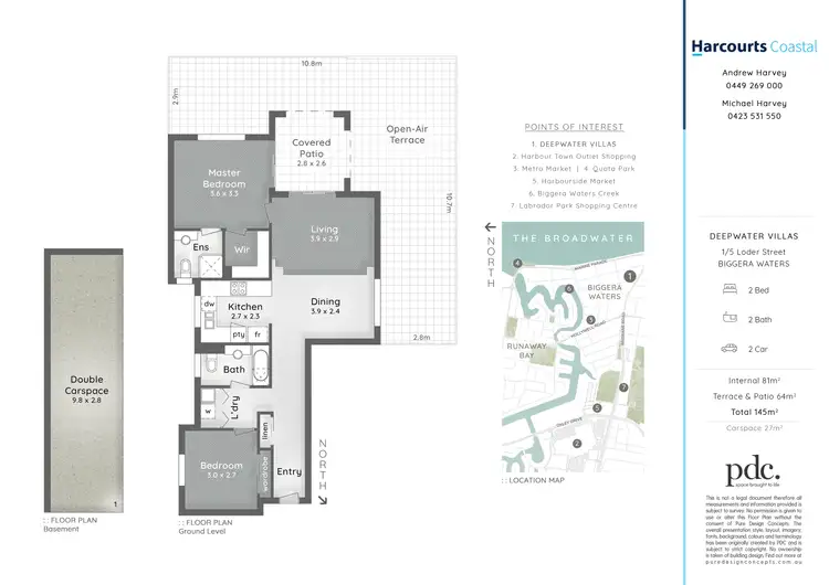 Floorplan of Homely apartment listing, 1/5 Loder Street, Biggera Waters QLD 4216