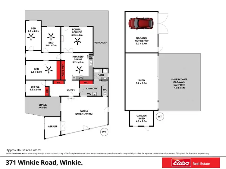 Floorplan of Homely house listing, 371 Winkie Road, Winkie SA 5343