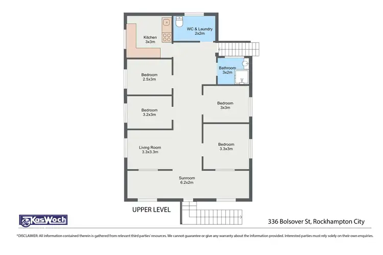 Floorplan of Homely house listing, 336 BOLSOVER STREET, Rockhampton City QLD 4700