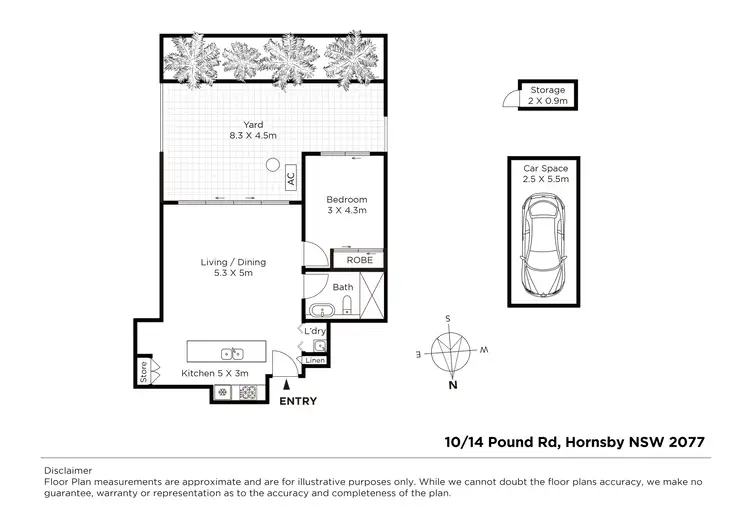 Floorplan of Homely apartment listing, 10/14 Pound Road, Hornsby NSW 2077