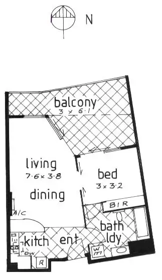 Floorplan of Homely house listing, 429/99 Griffith Street, Coolangatta QLD 4225