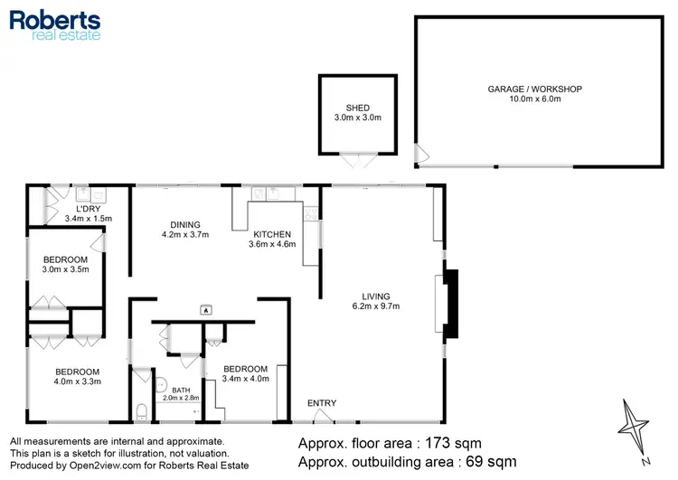 Floorplan of Homely house listing, 60 Rosedale Road, Bicheno TAS 7215