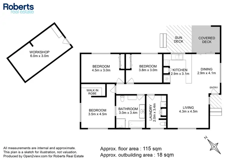 Floorplan of Homely house listing, 7 Freycinet Court, Swansea TAS 7190