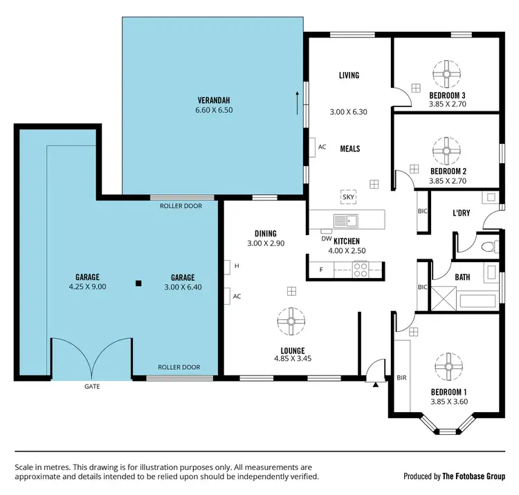 Floorplan of Homely house listing, 1 Regents Close, Hackham SA 5163