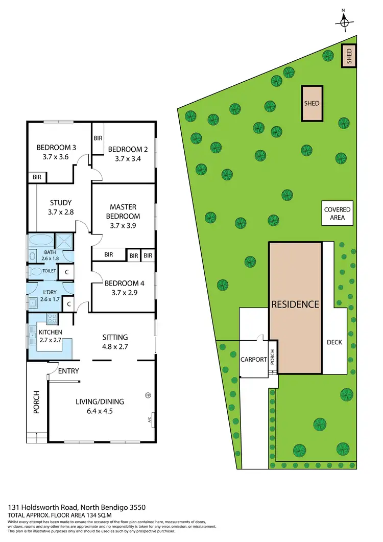 Floorplan of Homely house listing, 131 Holdsworth Road, Bendigo VIC 3550