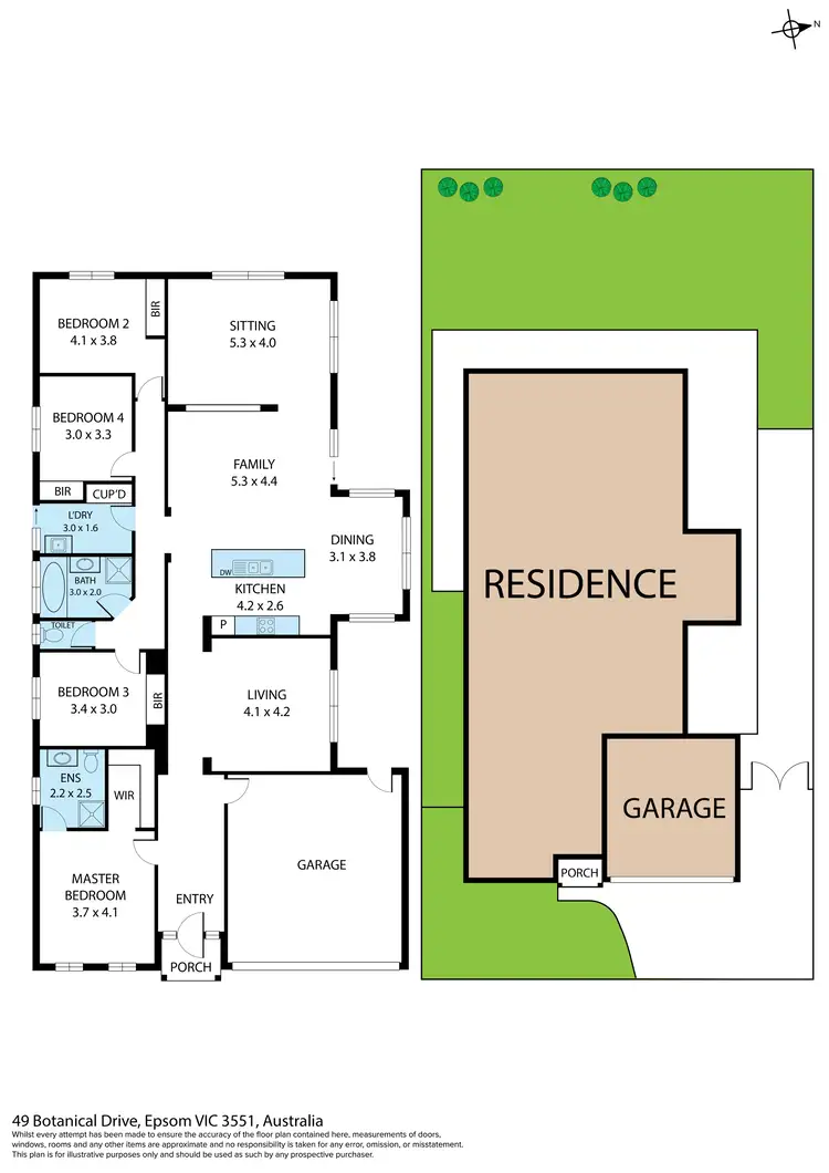 Floorplan of Homely house listing, 49 Botanical Drive, Epsom VIC 3551