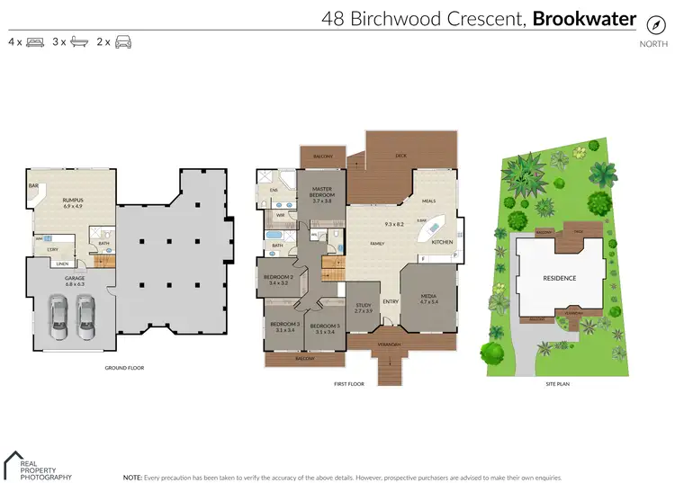 Floorplan of Homely house listing, 48 Birchwood Crescent, Brookwater QLD 4300