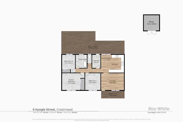 Floorplan of Homely house listing, 6 Kyogle Street, Crestmead QLD 4132