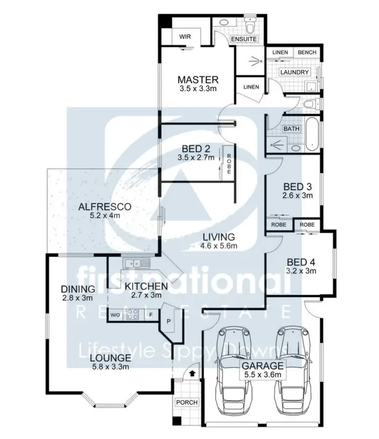 Floorplan of Homely house listing, 4 Northridge Court, Sippy Downs QLD 4556