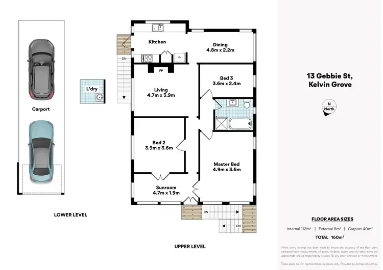 Floorplan of Homely house listing, 13 Gebbie Street, Kelvin Grove QLD 4059