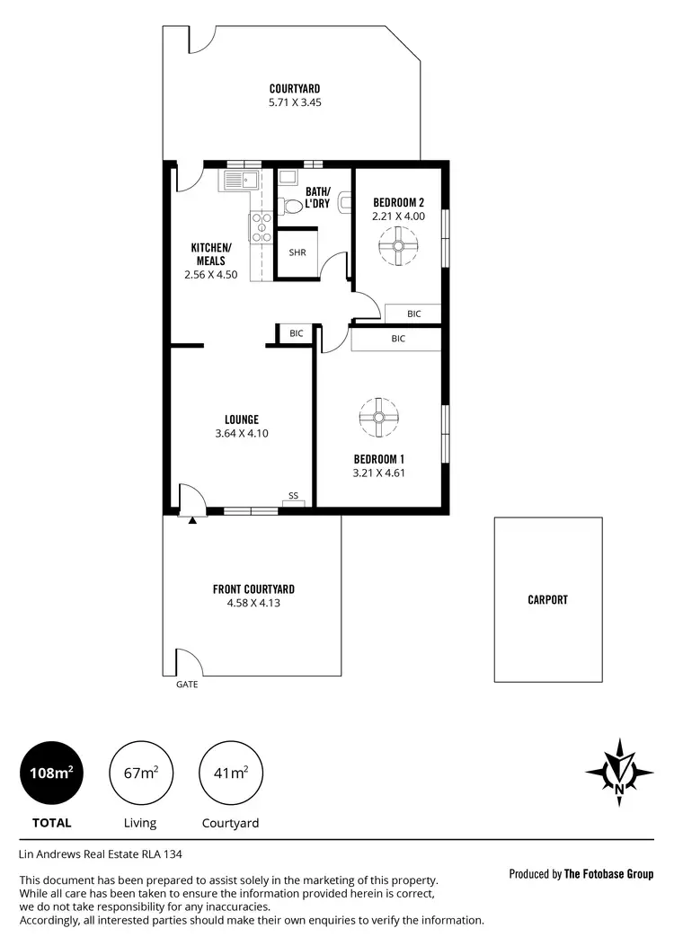 Floorplan of Homely unit listing, 1/41 Carlisle Street, Camden Park SA 5038