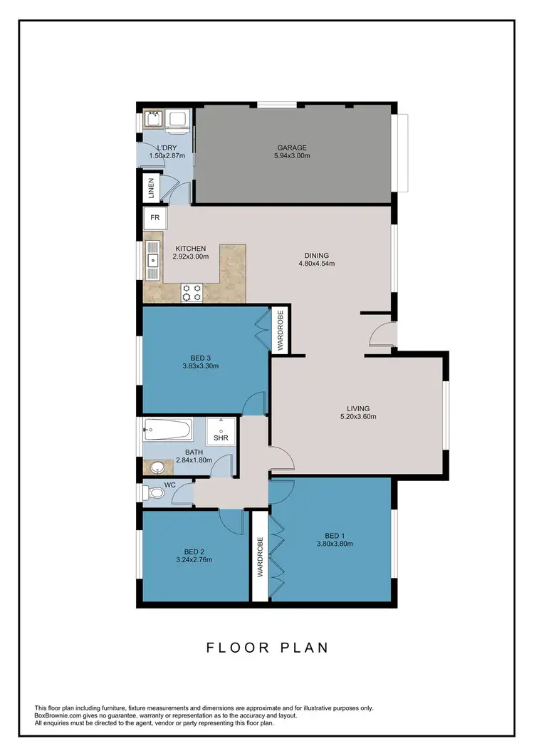 Floorplan of Homely house listing, 38 CORMORANT CRESCENT, Dubbo NSW 2830