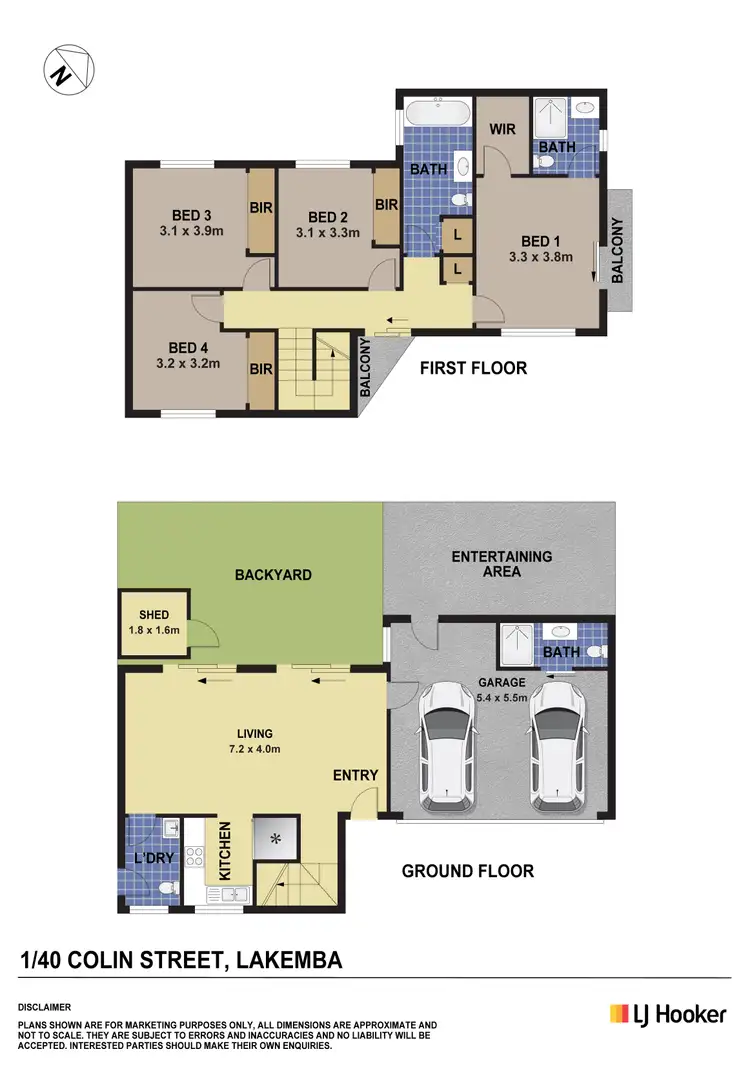 Floorplan of Homely townhouse listing, 1/40 Colin Street, Lakemba NSW 2195