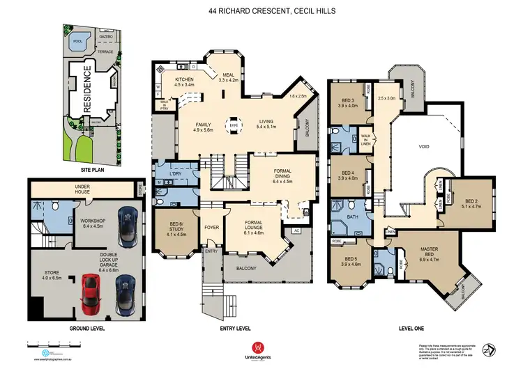 Floorplan of Homely house listing, 44 Richard Crescent, Cecil Hills NSW 2171