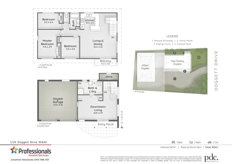 Floorplan of Homely house listing, 1/25 Doggett Drive, Miami QLD 4220