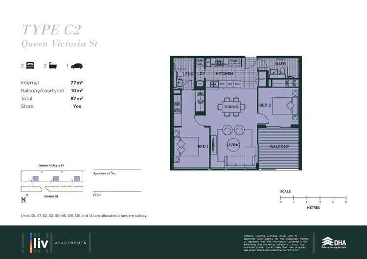 Floorplan of Homely apartment listing, 90/51 Queen Victoria Street, Fremantle WA 6160